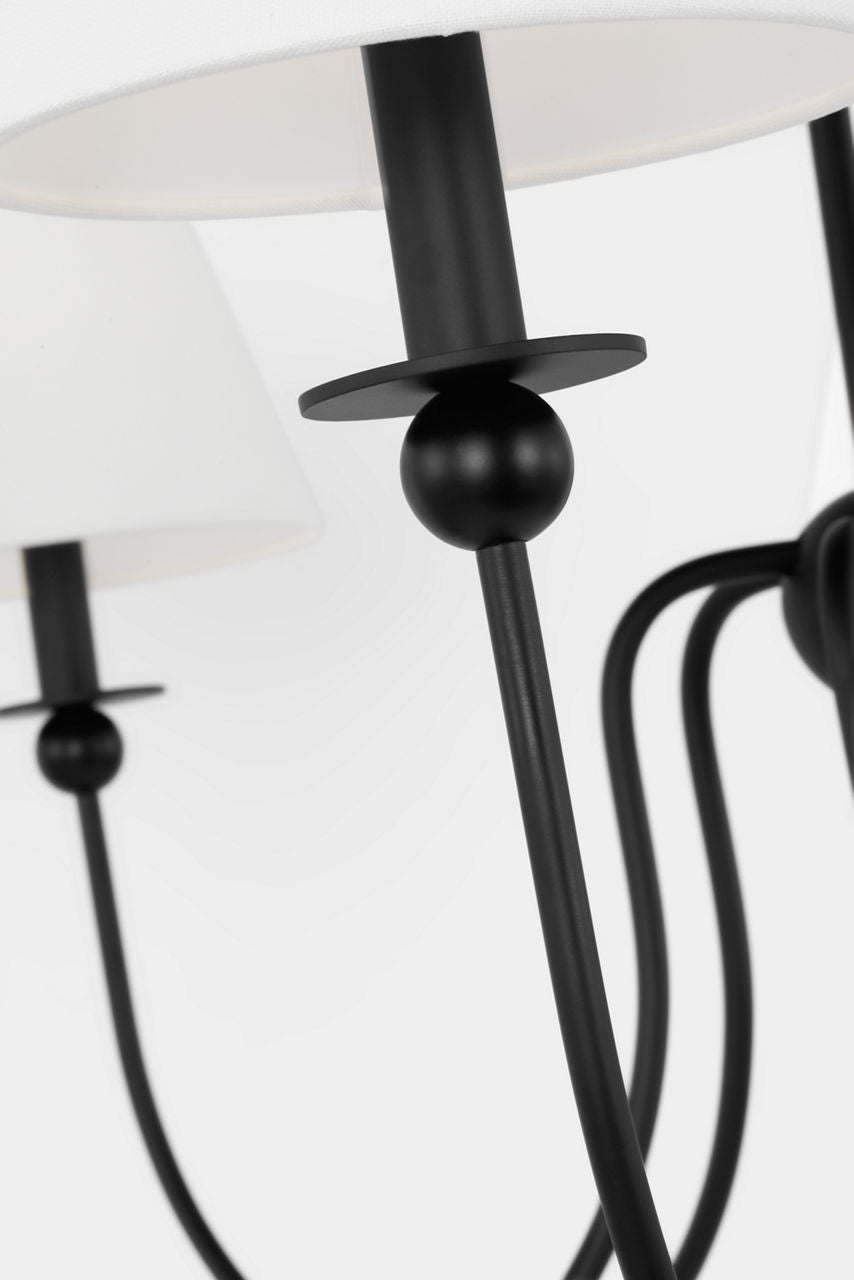 Elsay Large Chandelier Midnight Black