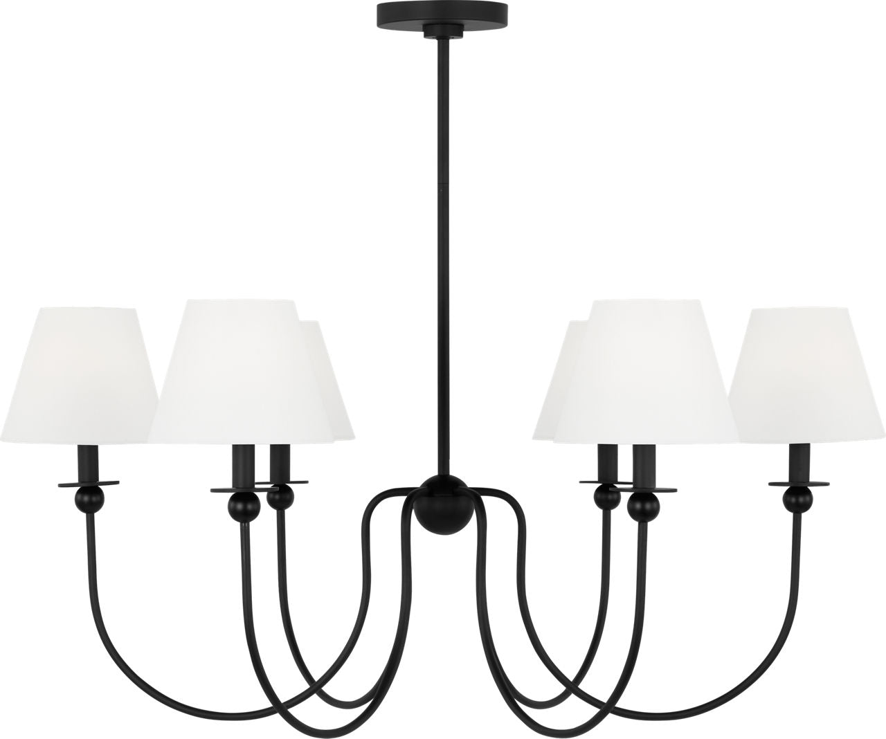 Elsay Large Chandelier Midnight Black