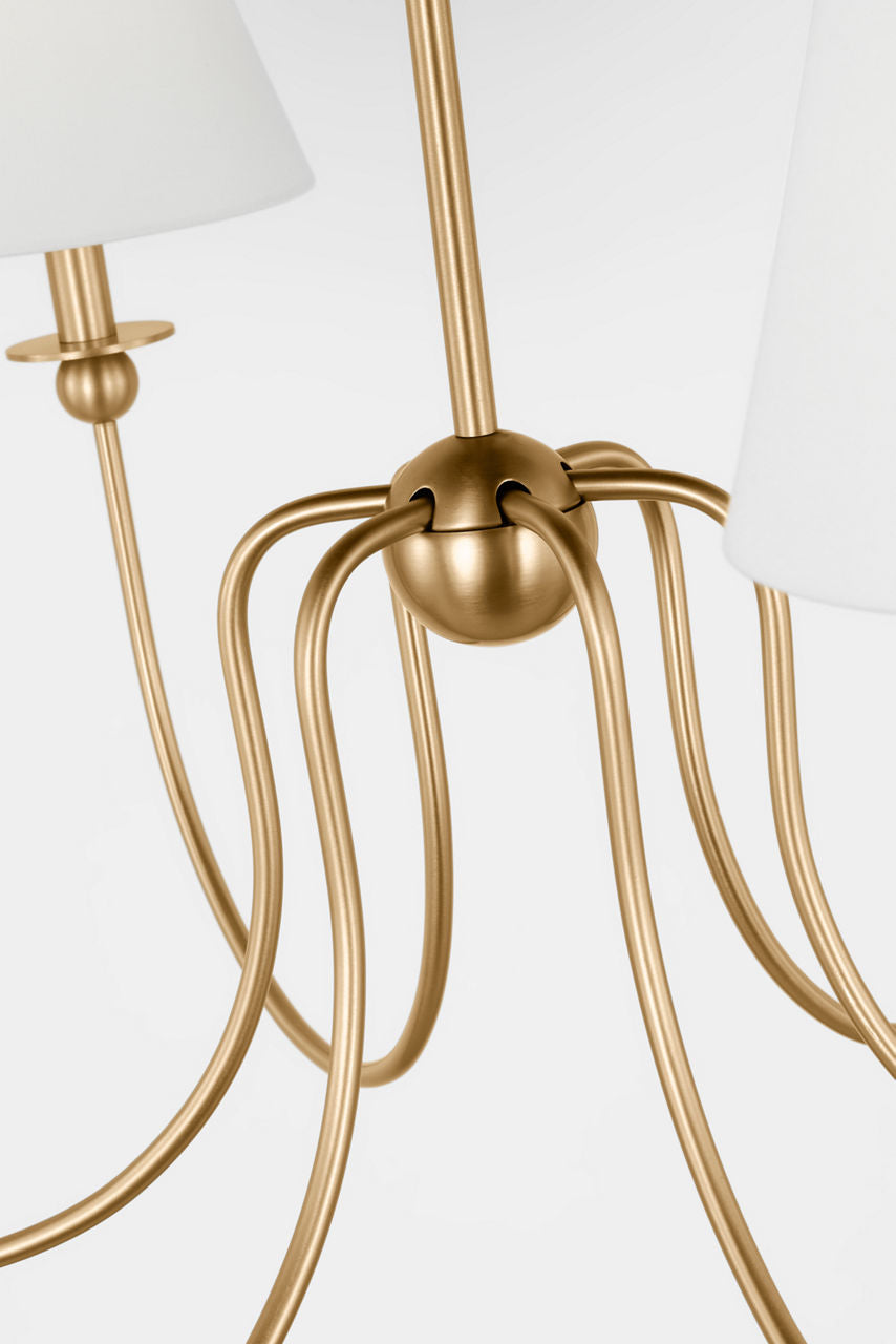 Elsay Large Chandelier Satin Brass