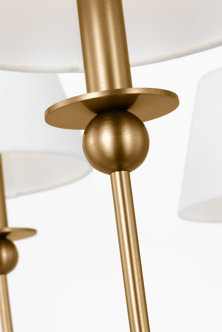 Elsay Large Chandelier Satin Brass