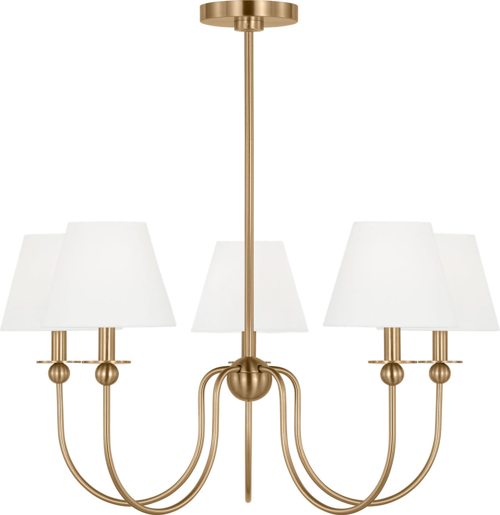 Elsay Large Chandelier Satin Brass