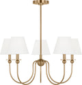 Elsay Large Chandelier Satin Brass