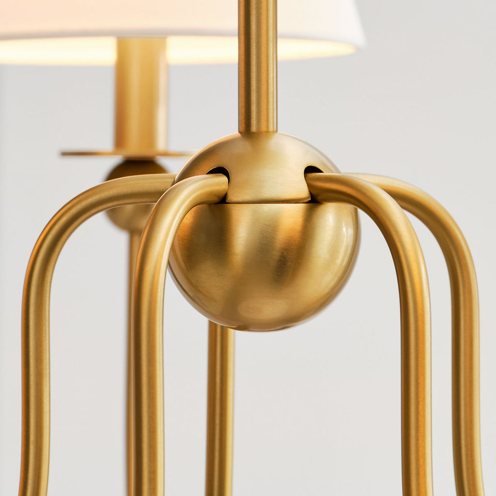 Elsay Large Chandelier Satin Brass