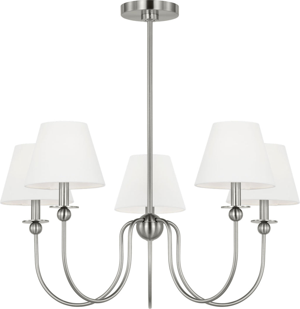 Elsay Medium Chandelier Brushed Nickel