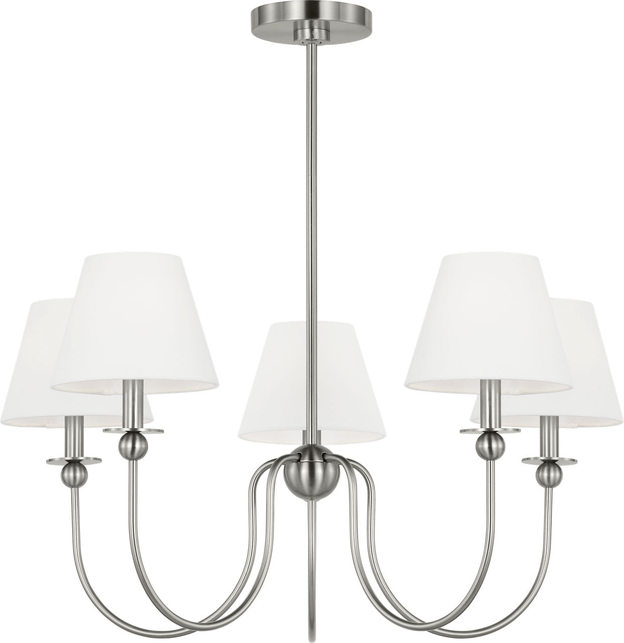 Elsay Medium Chandelier Brushed Nickel