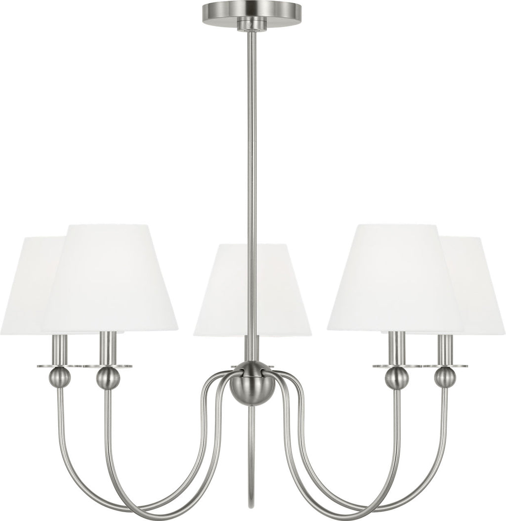 Elsay Medium Chandelier Brushed Nickel