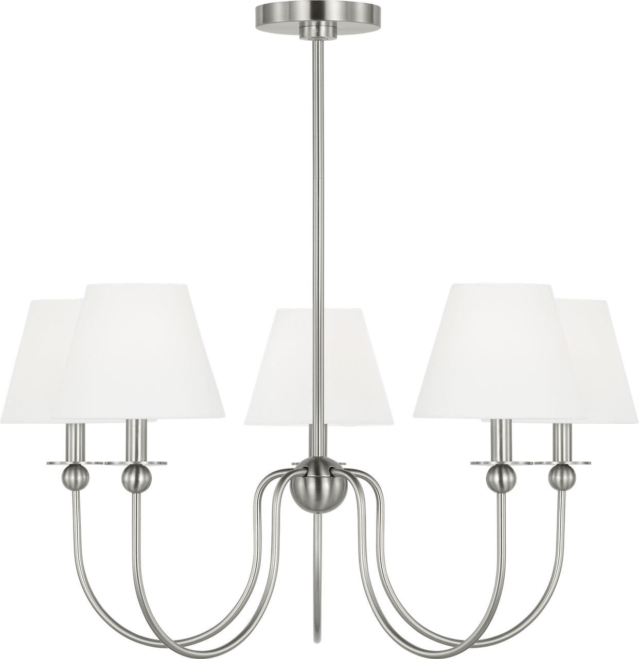Elsay Medium Chandelier Brushed Nickel