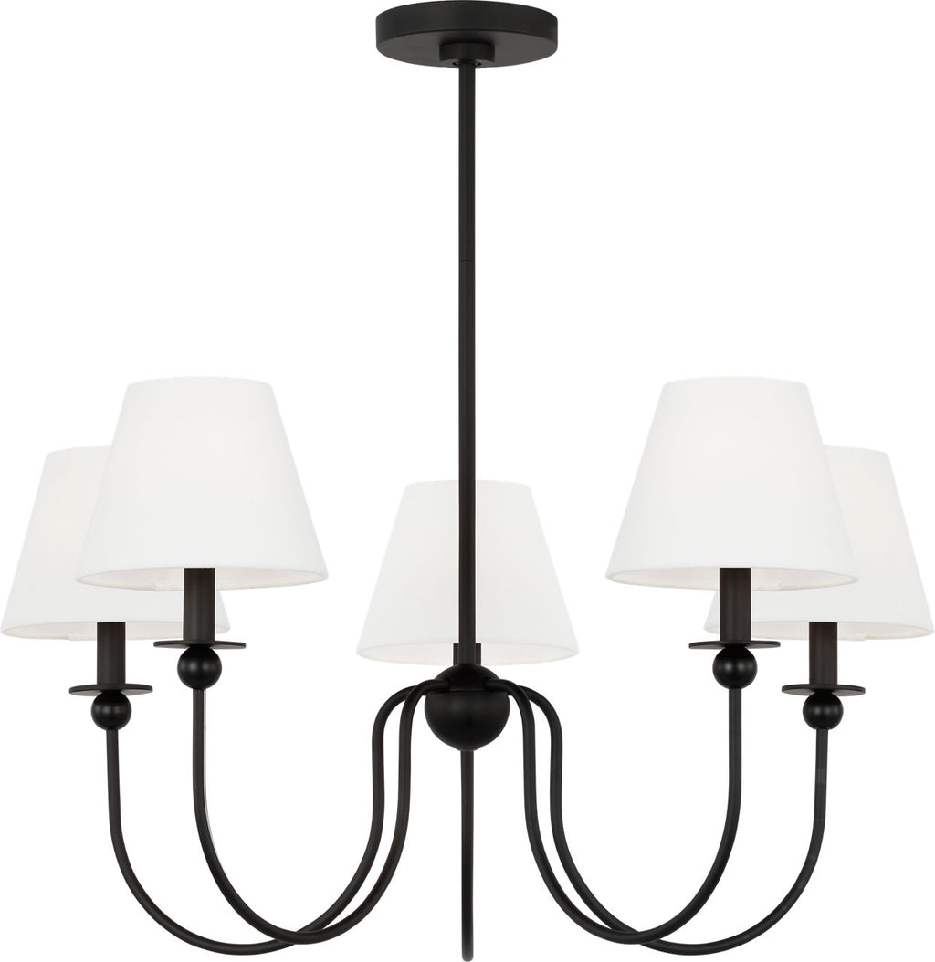 Elsay Medium Chandelier Midnight Black