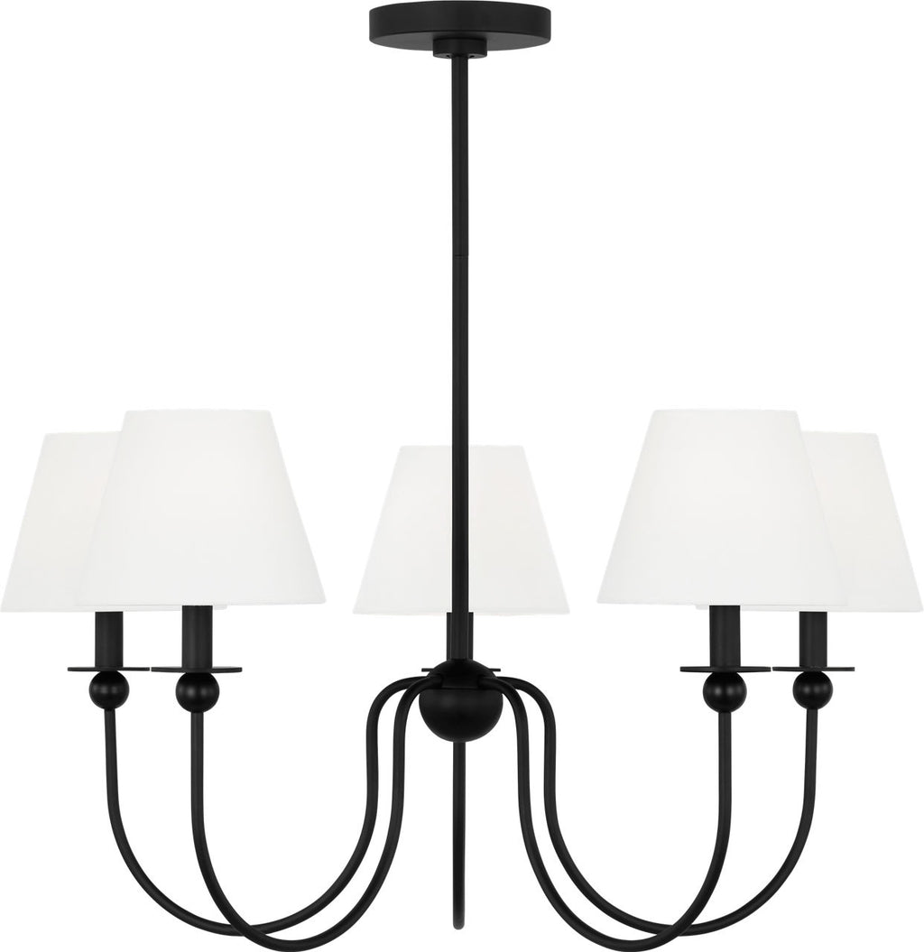 Elsay Medium Chandelier Midnight Black
