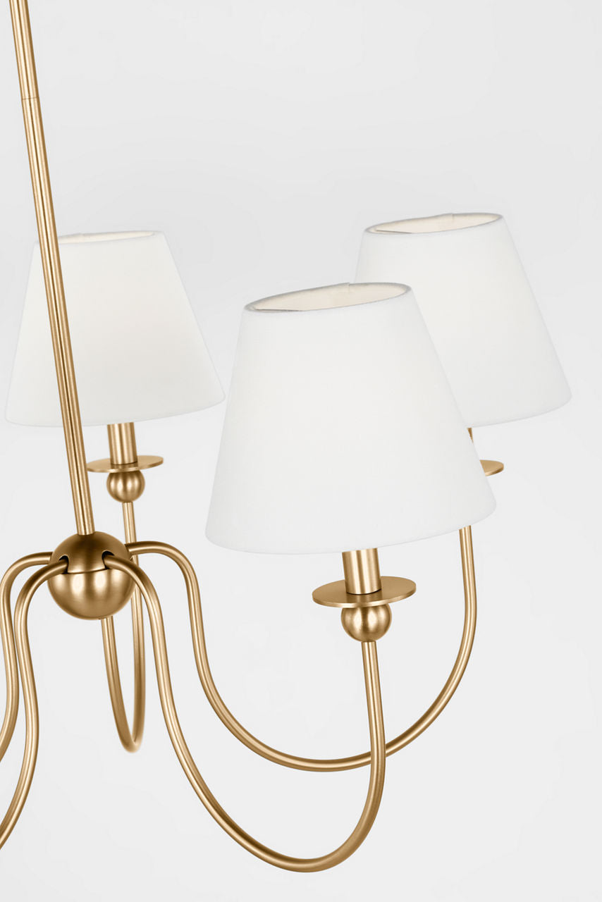 Elsay Medium Chandelier Satin Brass