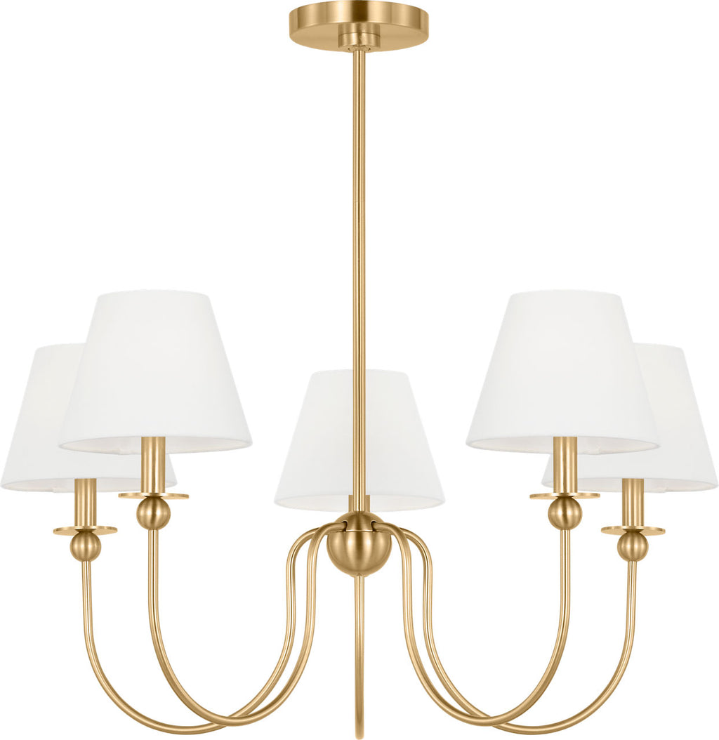 Elsay Medium Chandelier Satin Brass