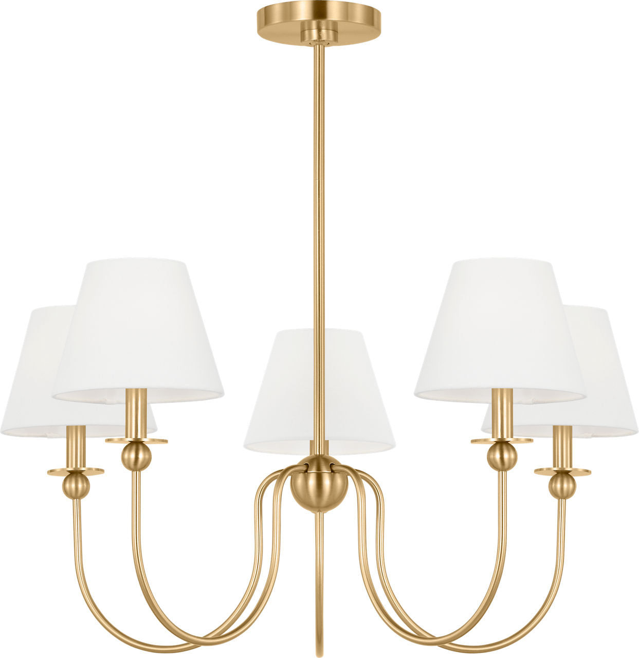 Elsay Medium Chandelier Satin Brass