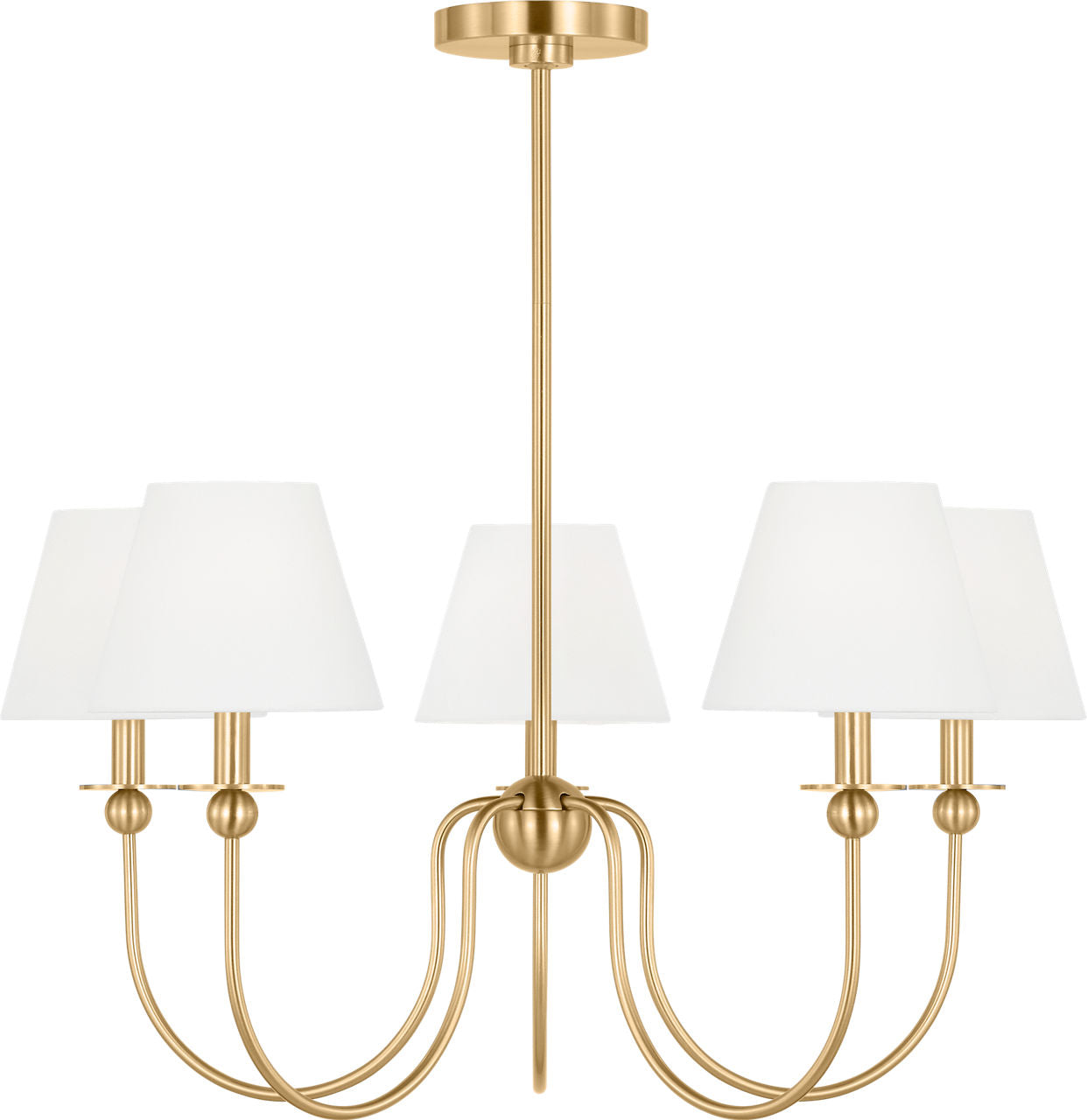 Elsay Medium Chandelier Satin Brass