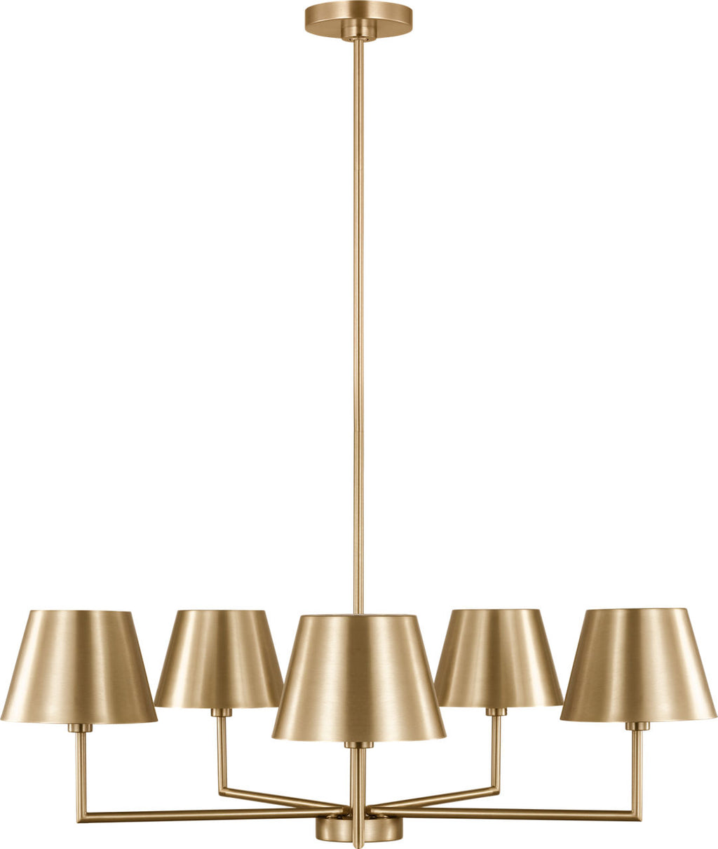 Ender Medium Chandelier Satin Brass