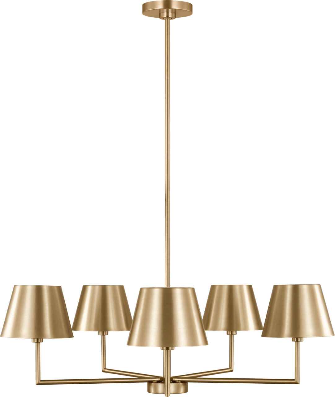 Ender Medium Chandelier Satin Brass