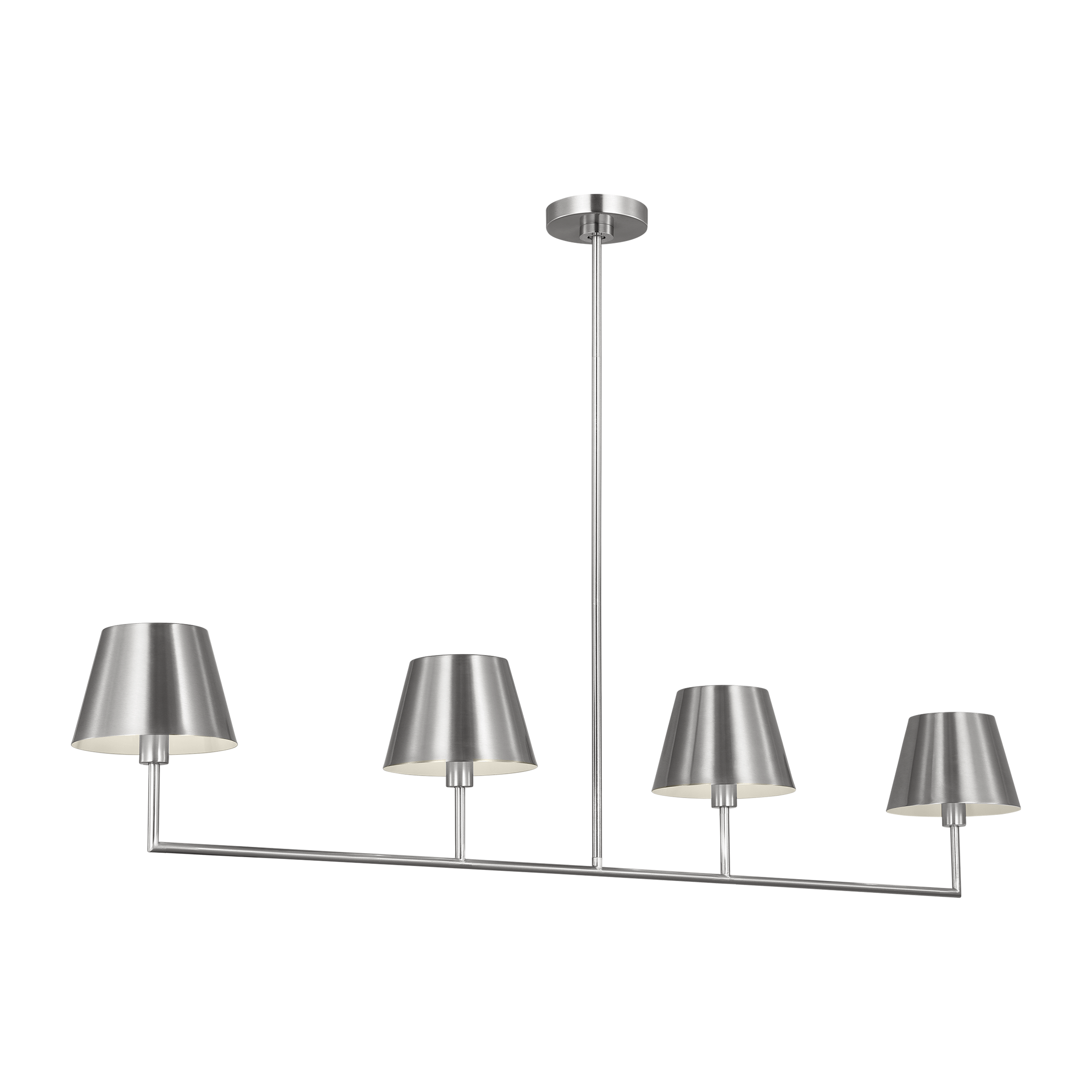 Ender Large Linear Chandelier Brushed Nickel
