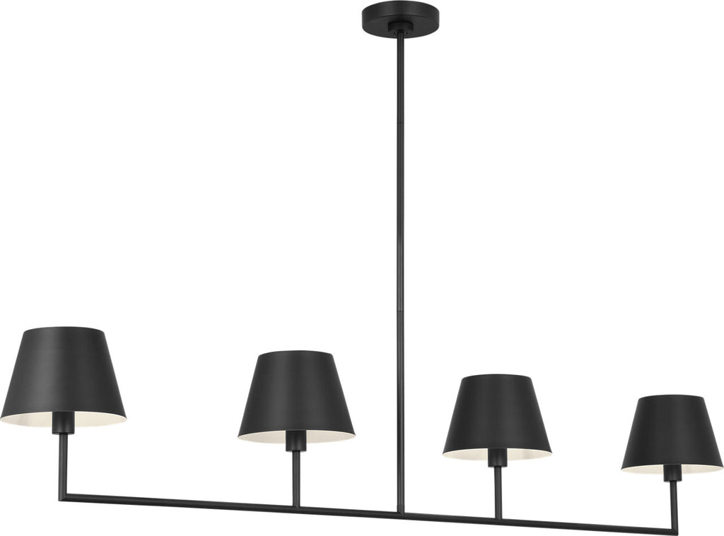 Ender Large Linear Chandelier Midnight Black