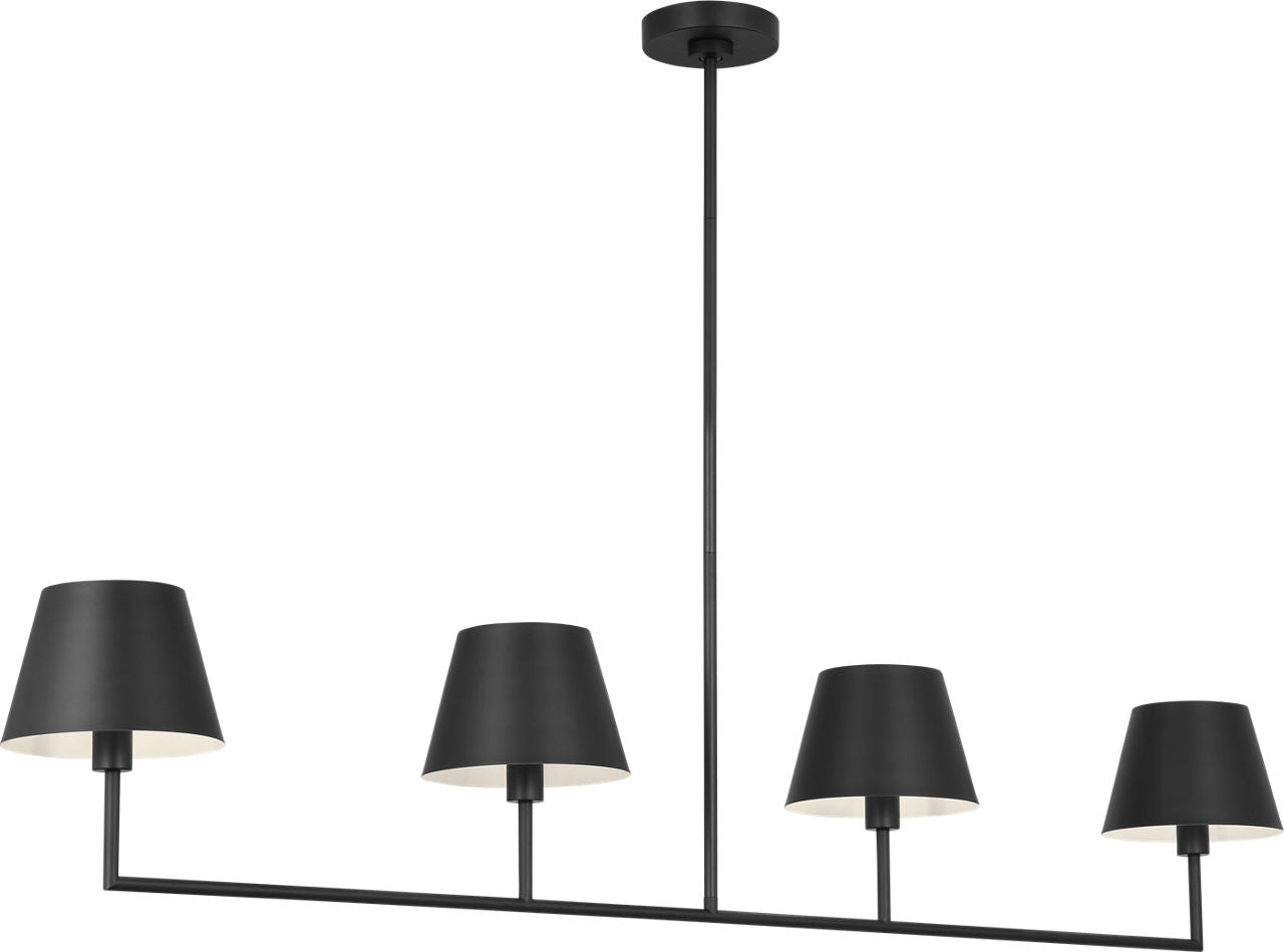 Ender Large Linear Chandelier Midnight Black