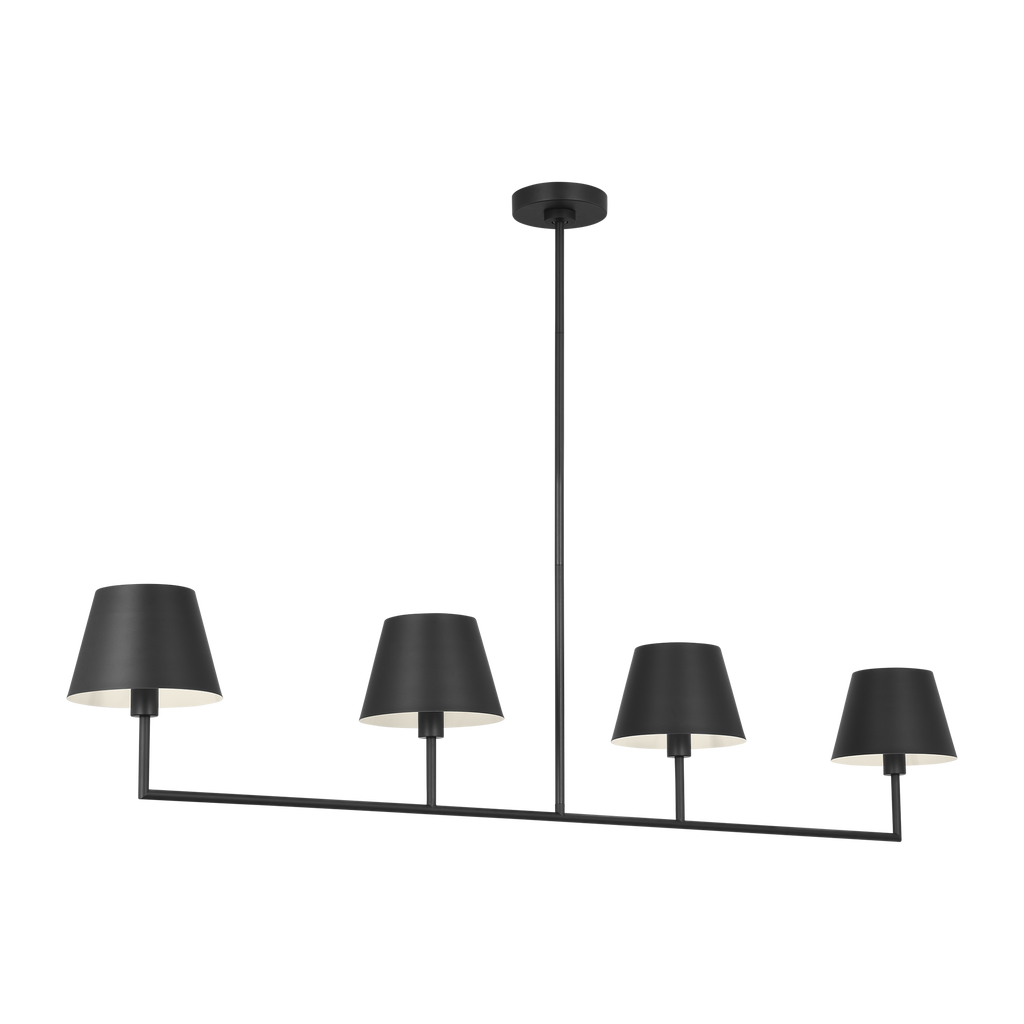Ender Large Linear Chandelier Midnight Black