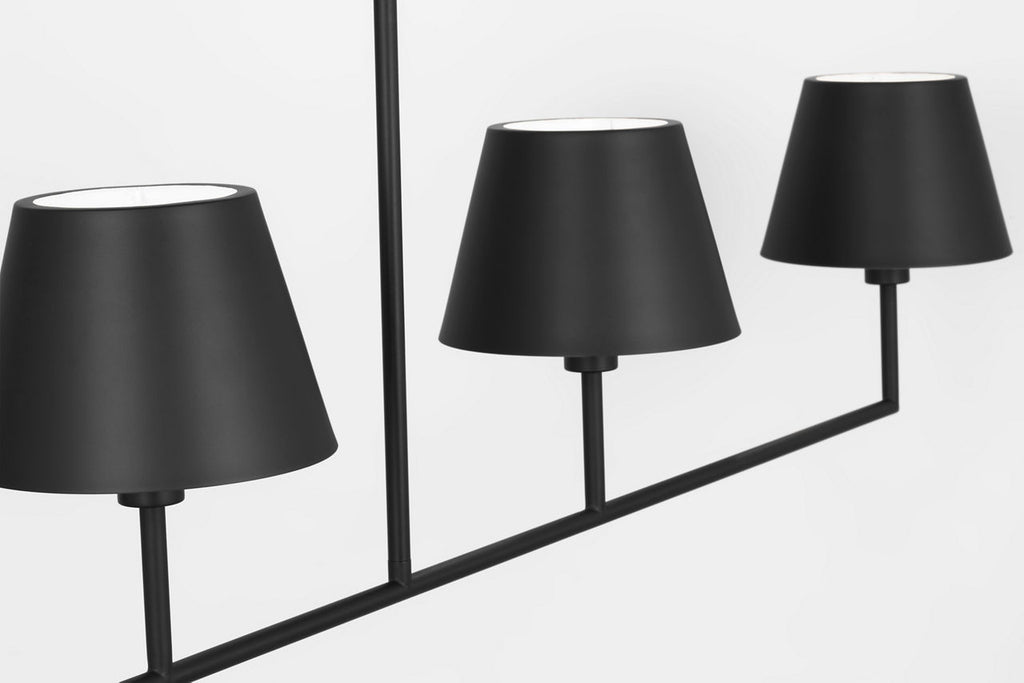 Ender Large Linear Chandelier Midnight Black