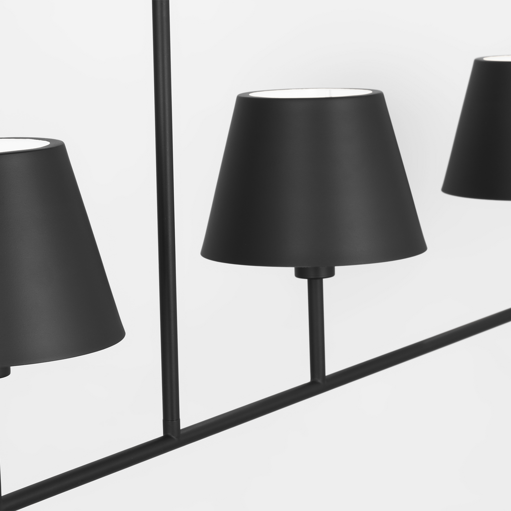 Ender Large Linear Chandelier Midnight Black