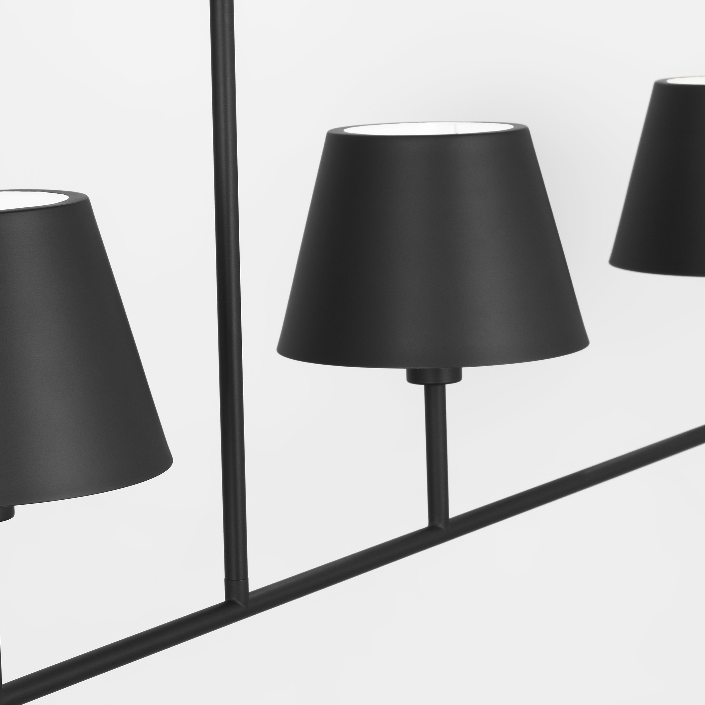 Ender Large Linear Chandelier Midnight Black