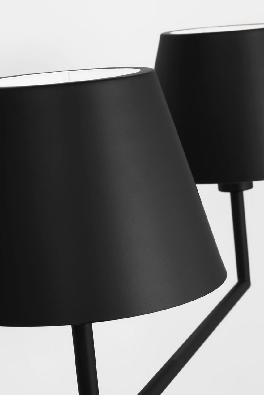 Ender Large Linear Chandelier Midnight Black
