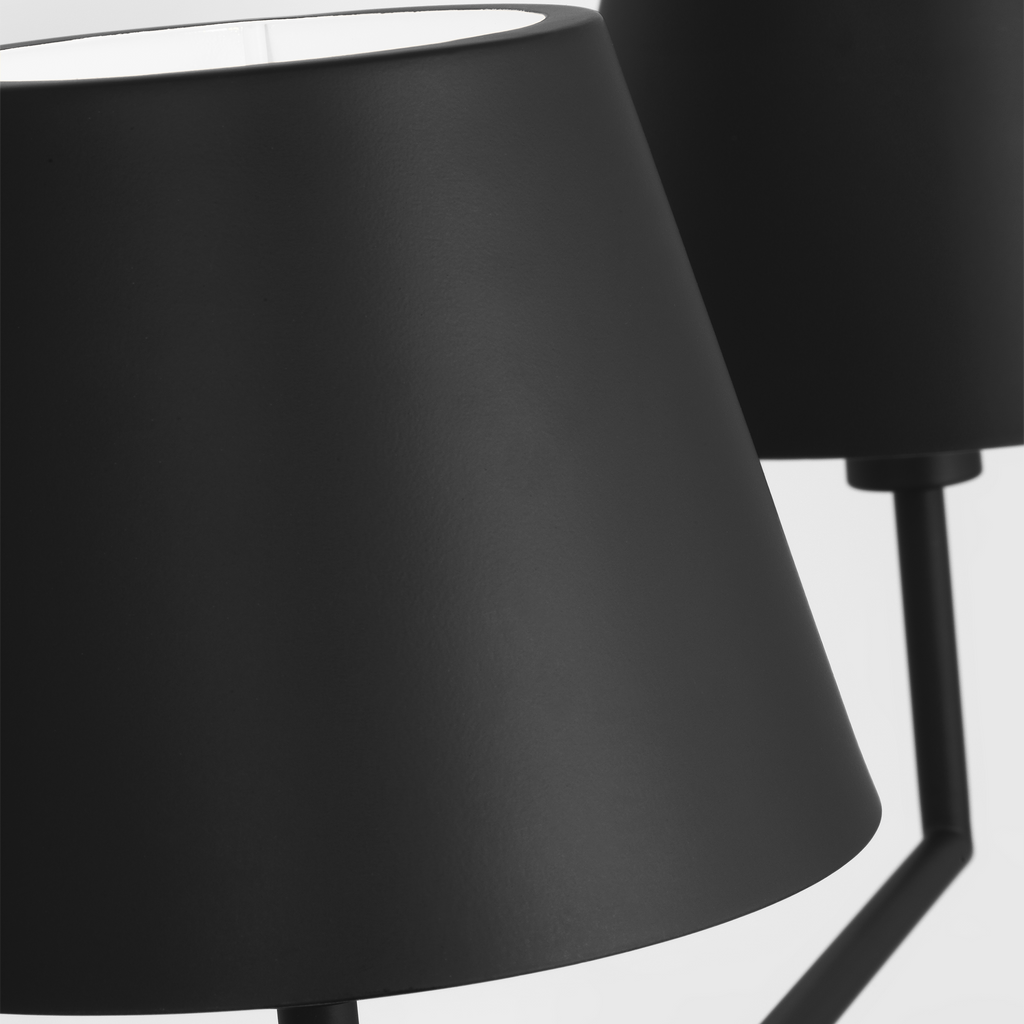 Ender Large Linear Chandelier Midnight Black