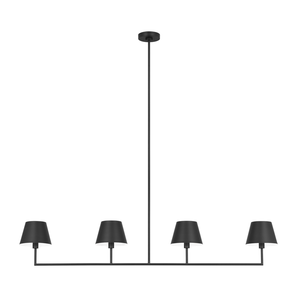 Ender Large Linear Chandelier Midnight Black