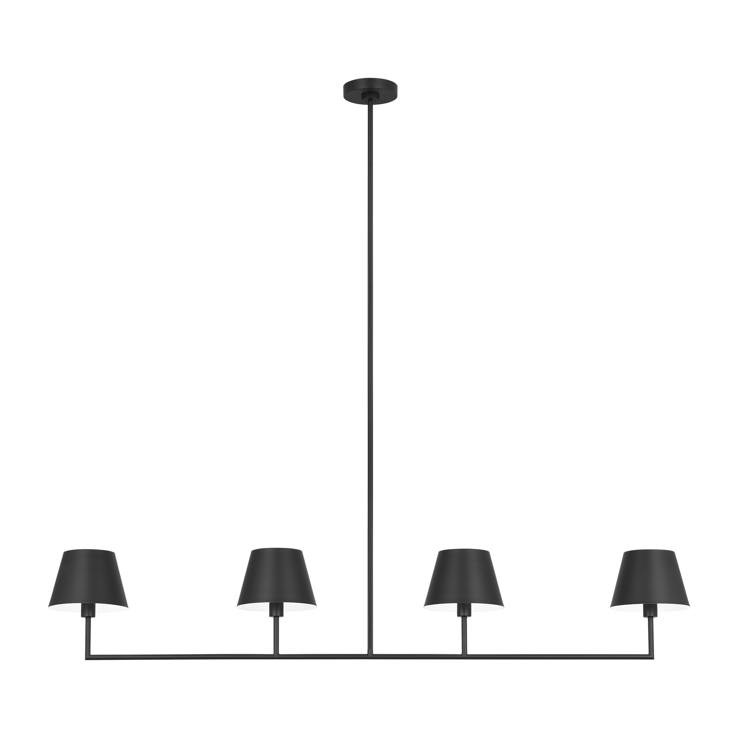 Ender Large Linear Chandelier Midnight Black