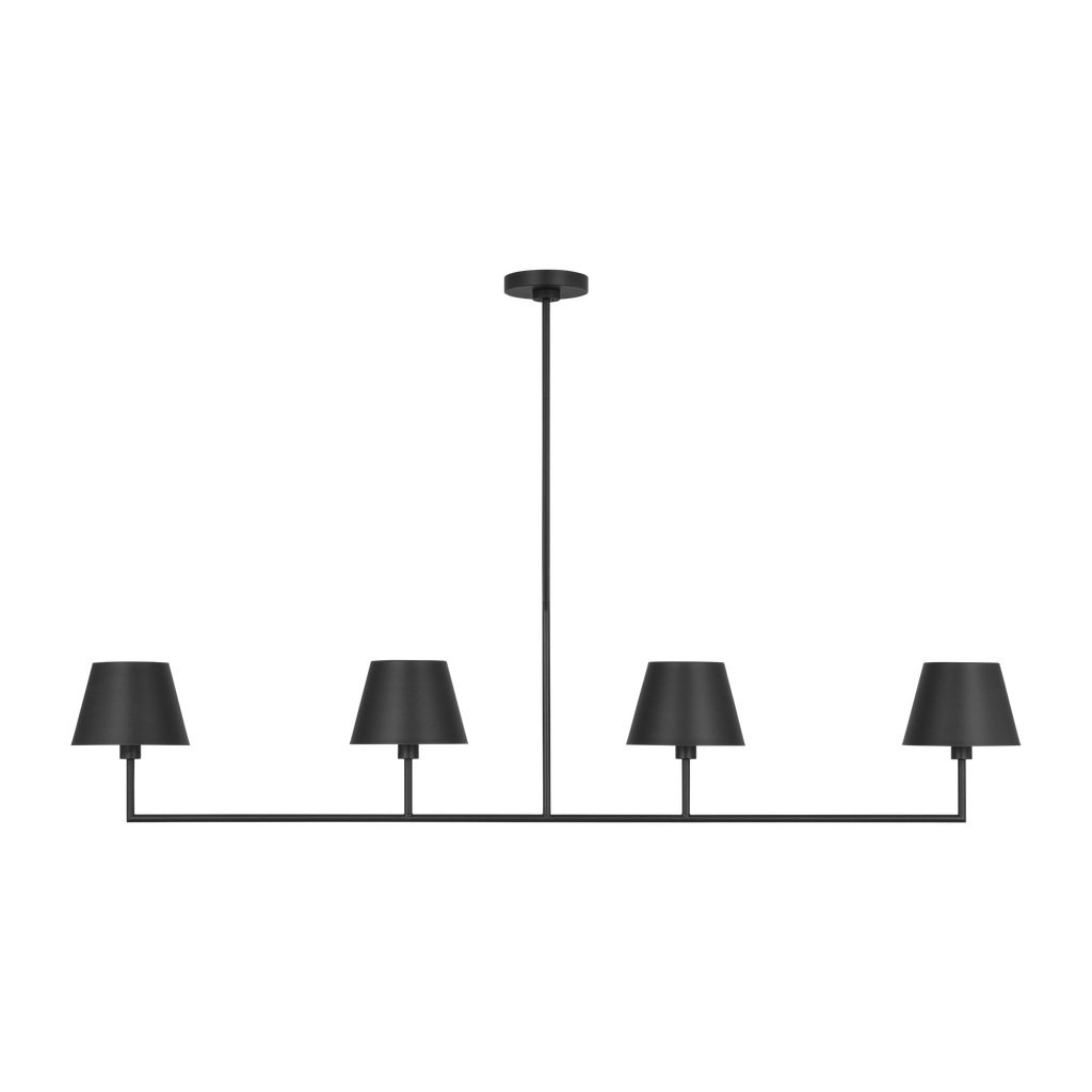 Ender Large Linear Chandelier Midnight Black