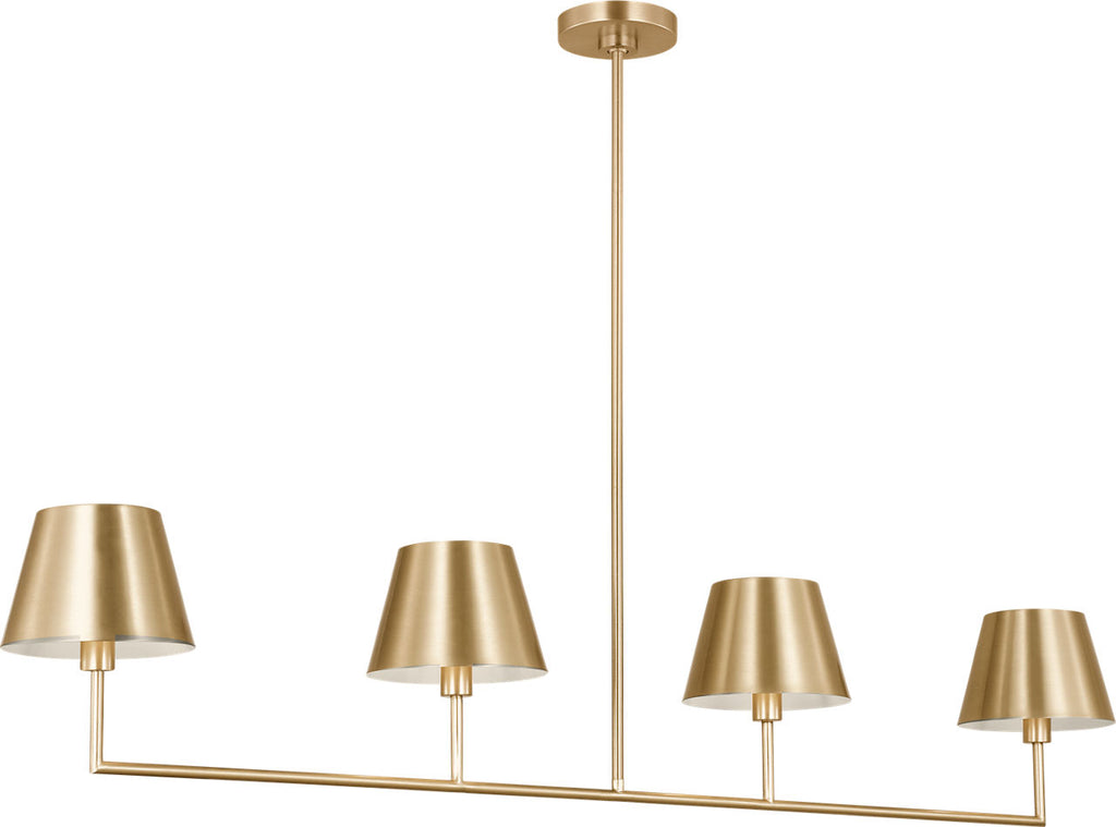 Ender Large Linear Chandelier Satin Brass