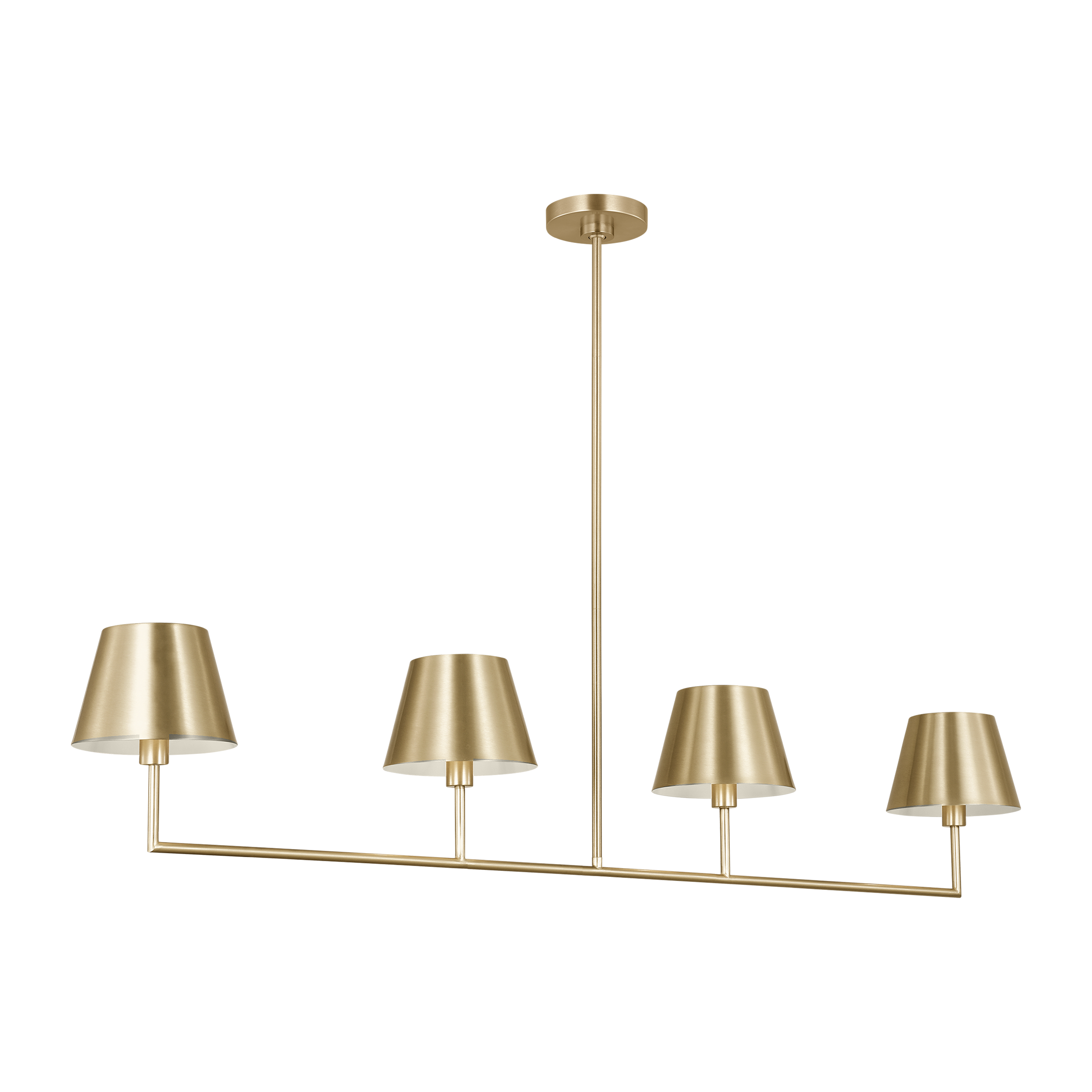 Ender Large Linear Chandelier Satin Brass