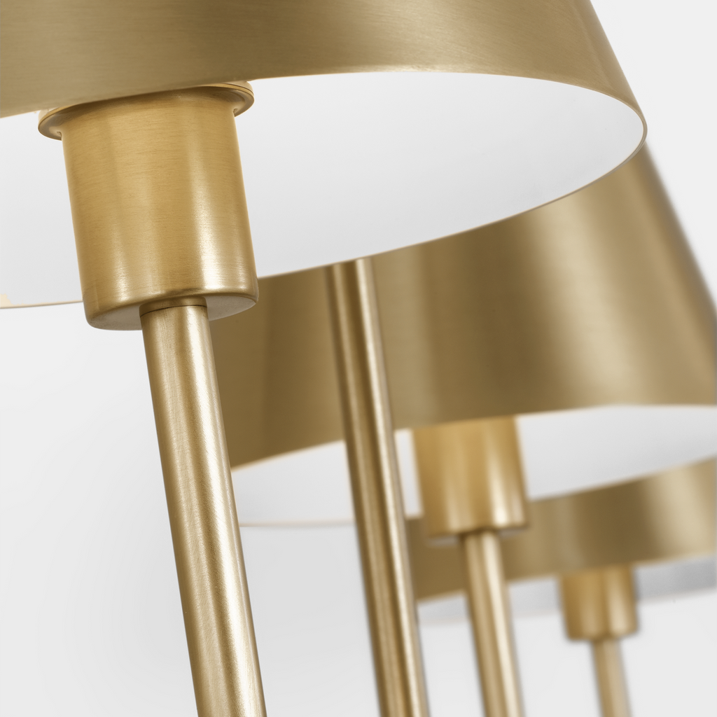 Ender Large Linear Chandelier Satin Brass