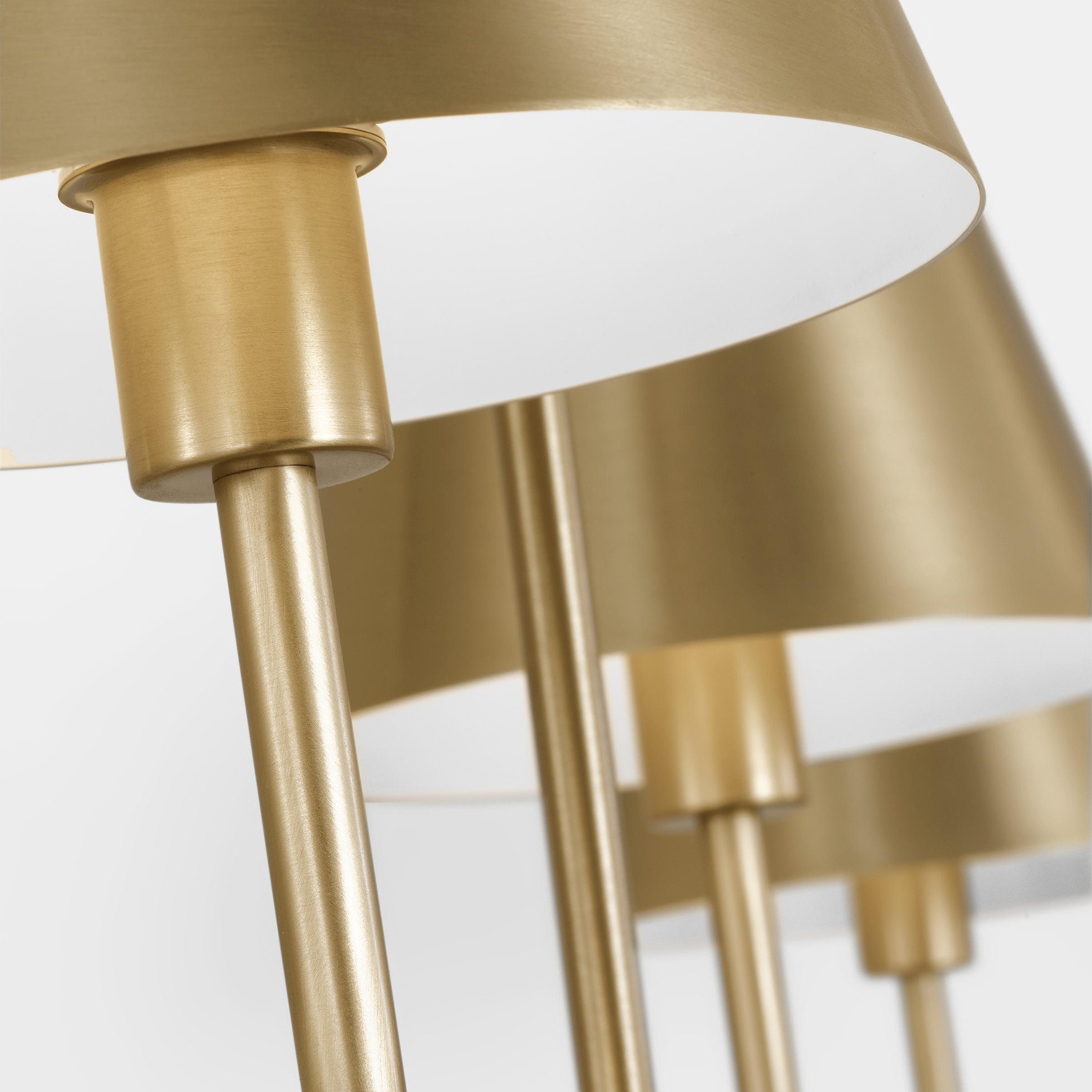 Ender Large Linear Chandelier Satin Brass
