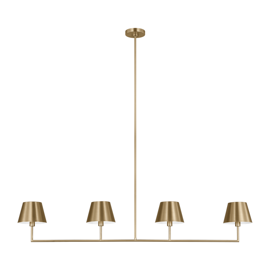 Ender Large Linear Chandelier Satin Brass