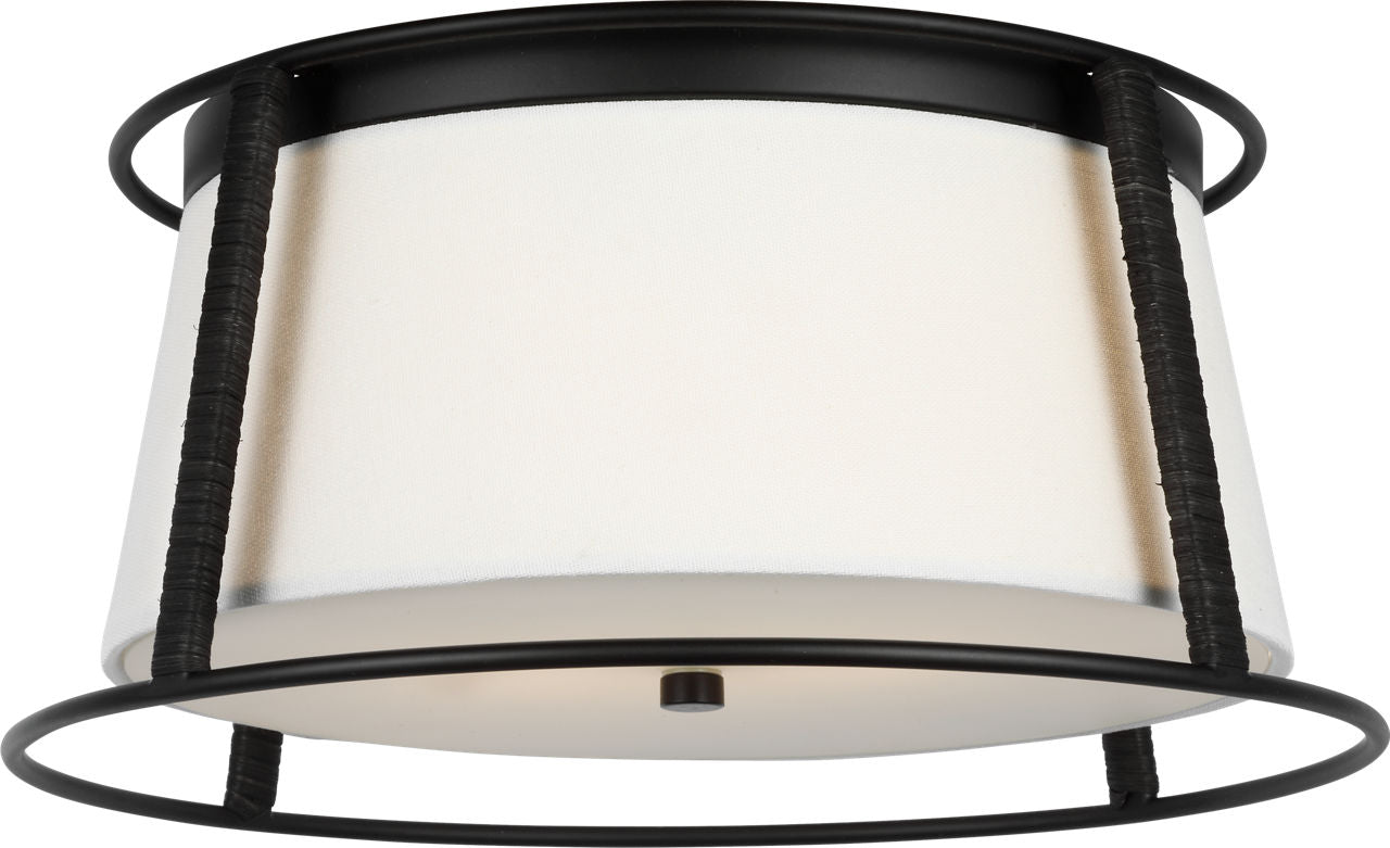 Cortes Medium Flush Mount Midnight Black