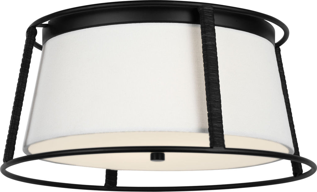 Cortes Medium Flush Mount Midnight Black