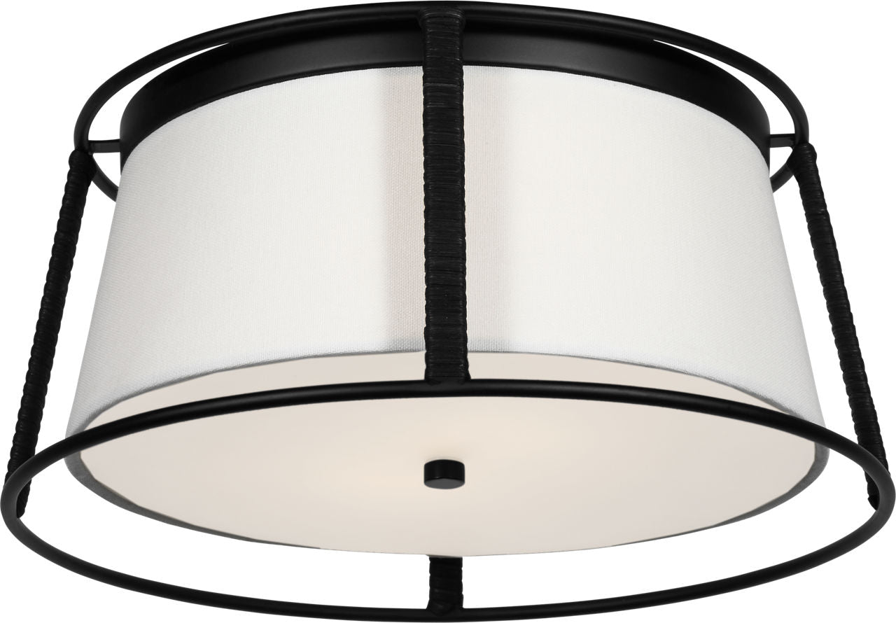 Cortes Medium Flush Mount Midnight Black
