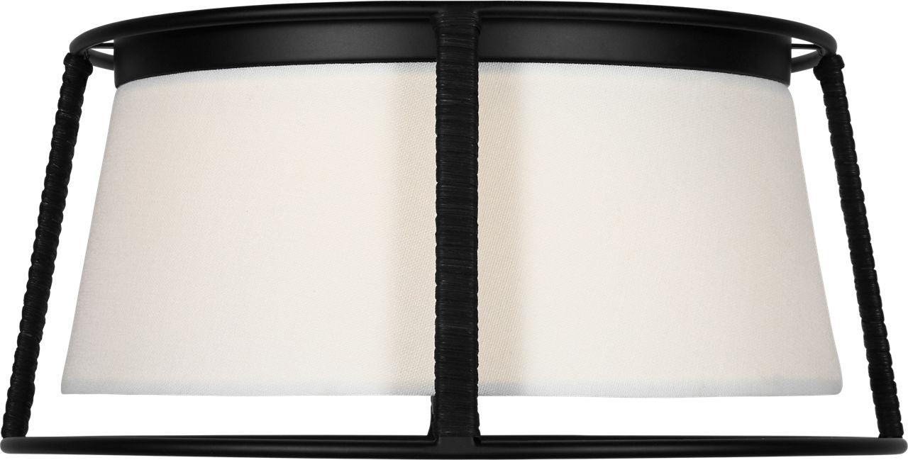 Cortes Medium Flush Mount Midnight Black