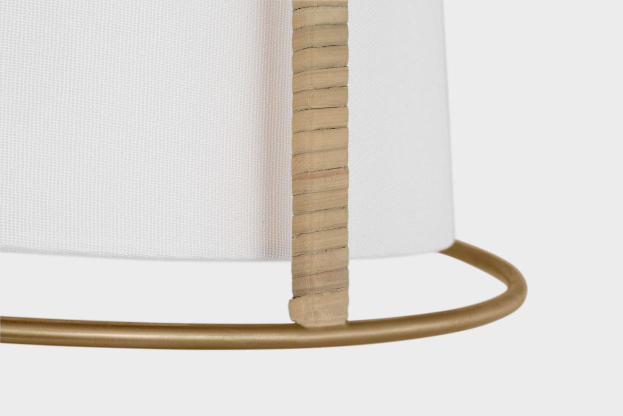 Cortes Medium Flush Mount Satin Brass
