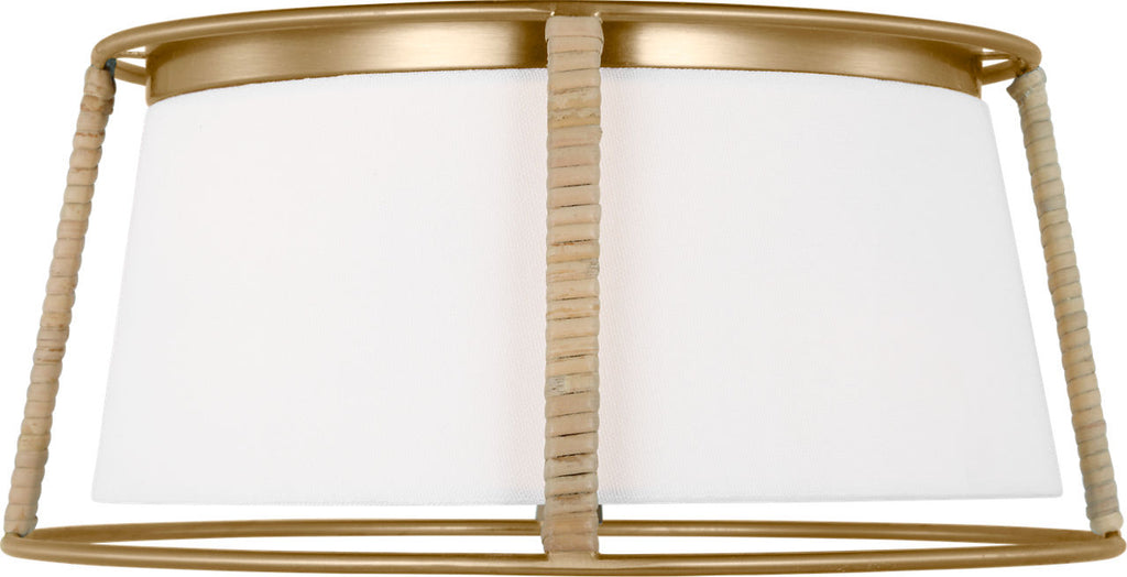Cortes Medium Flush Mount Satin Brass