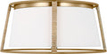 Cortes Medium Flush Mount Satin Brass