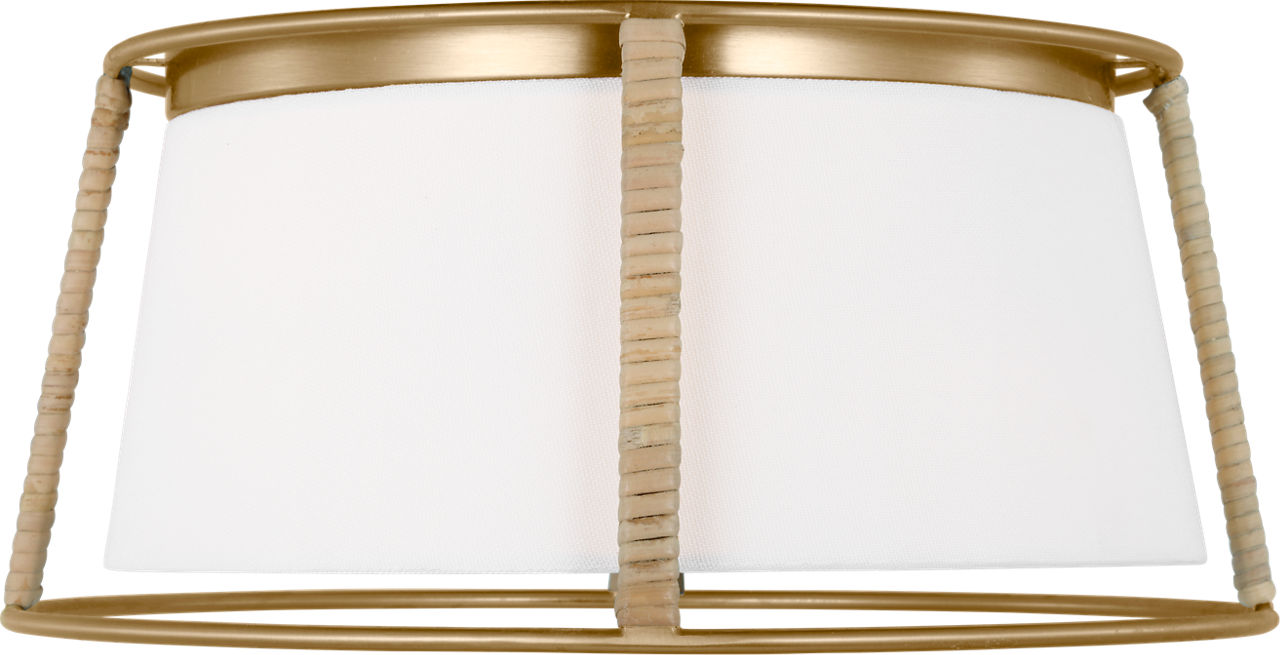 Cortes Medium Flush Mount Satin Brass