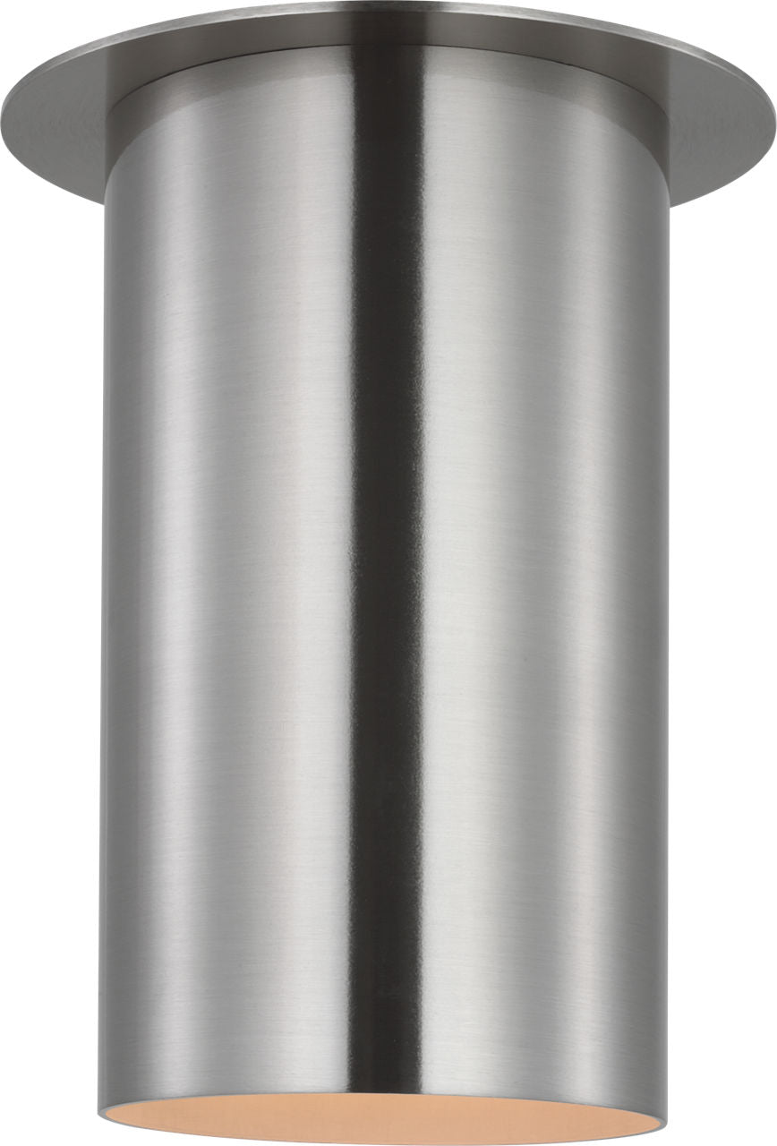 Archer Small Flush Mount Brushed Steel