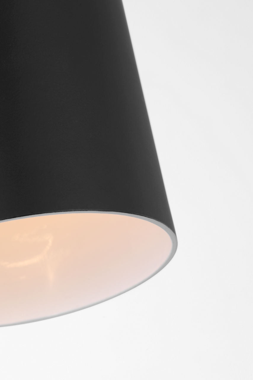 Archer Small Flush Mount Midnight Black