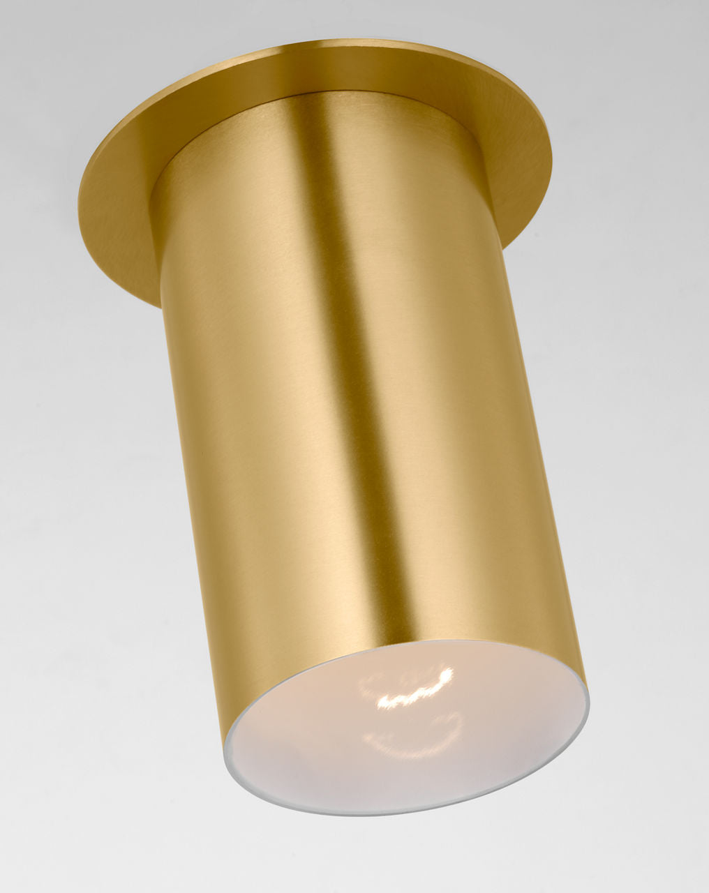 Archer Small Flush Mount Satin Brass