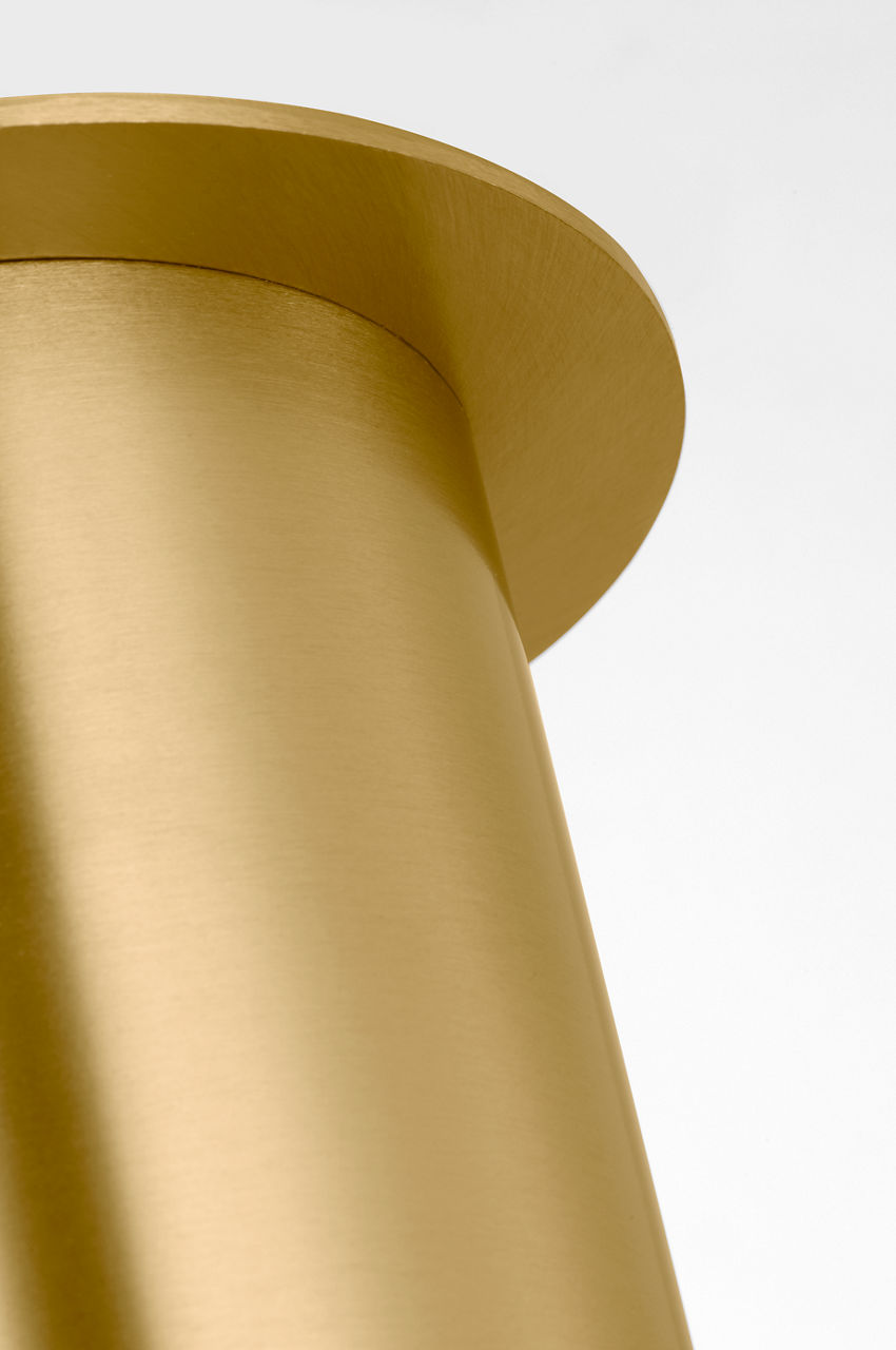 Archer Small Flush Mount Satin Brass