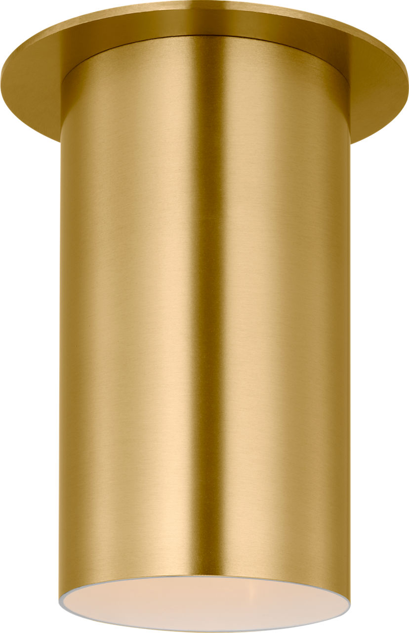 Archer Small Flush Mount Satin Brass
