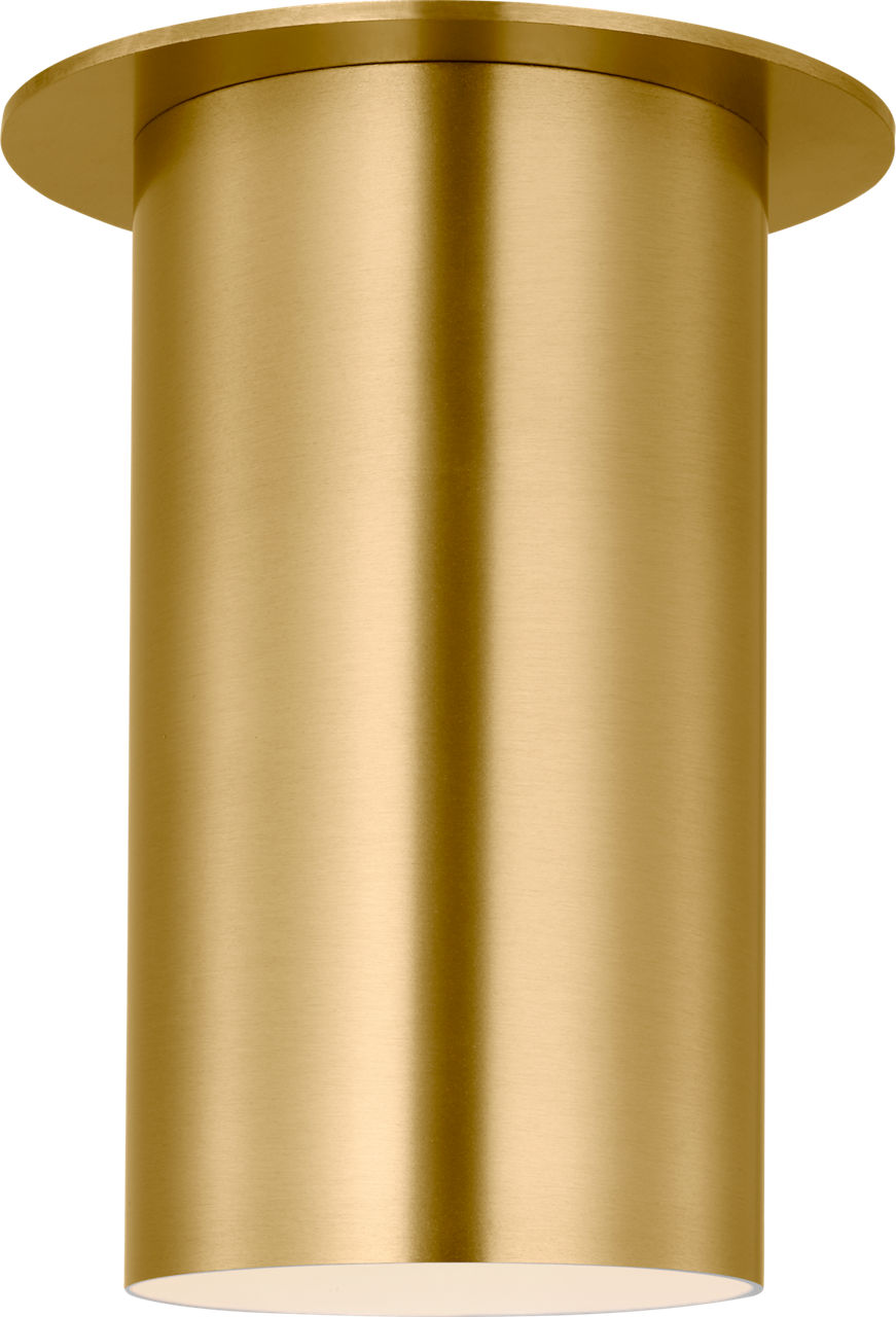 Archer Small Flush Mount Satin Brass